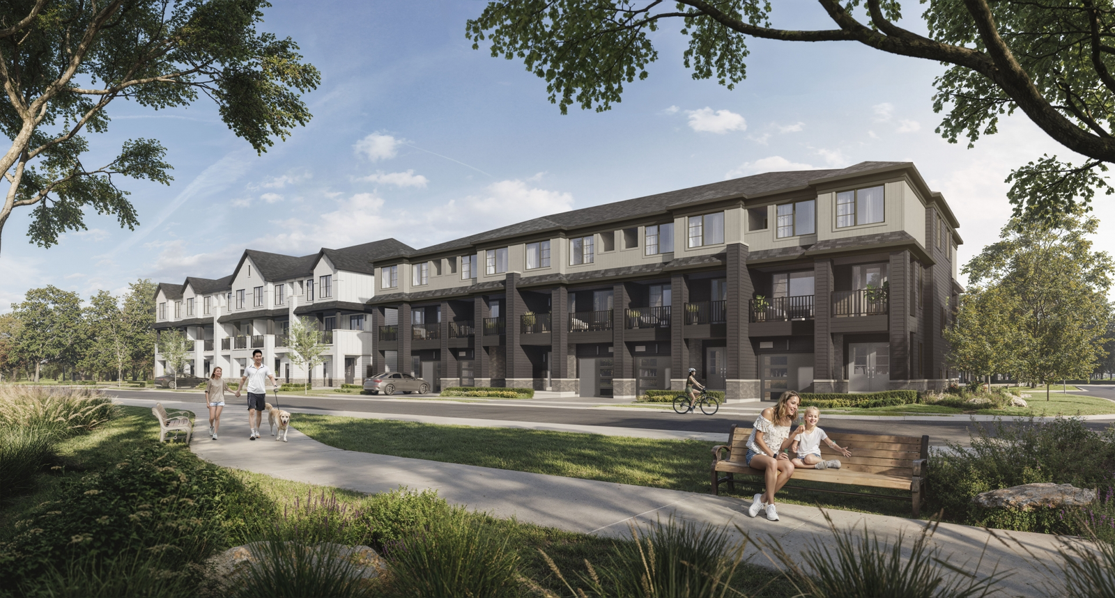 Appellation townhome community rendering